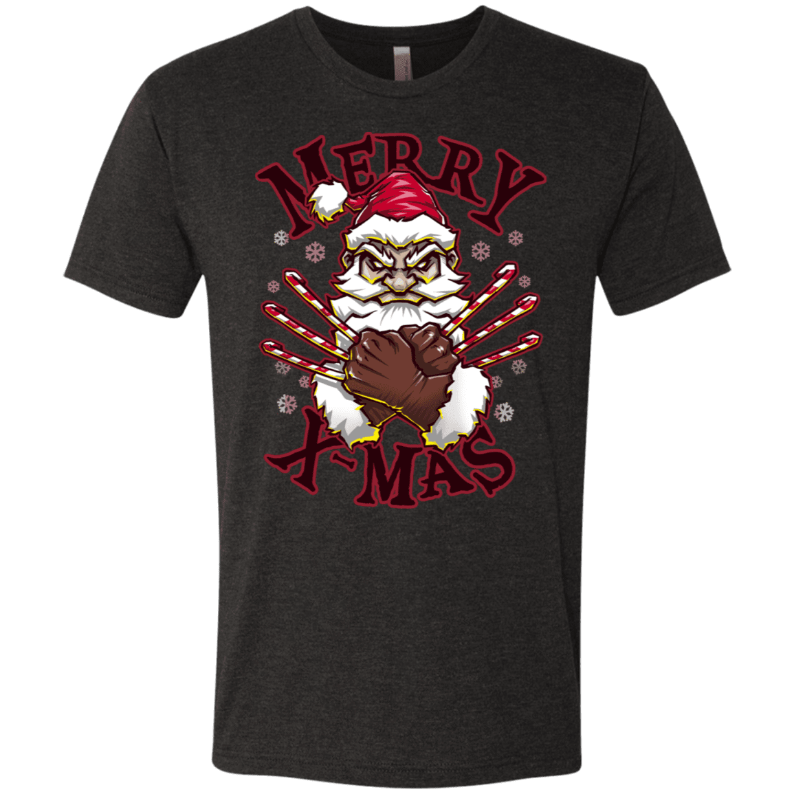 T-Shirts Vintage Black / S Merry X-Mas Men's Triblend T-Shirt