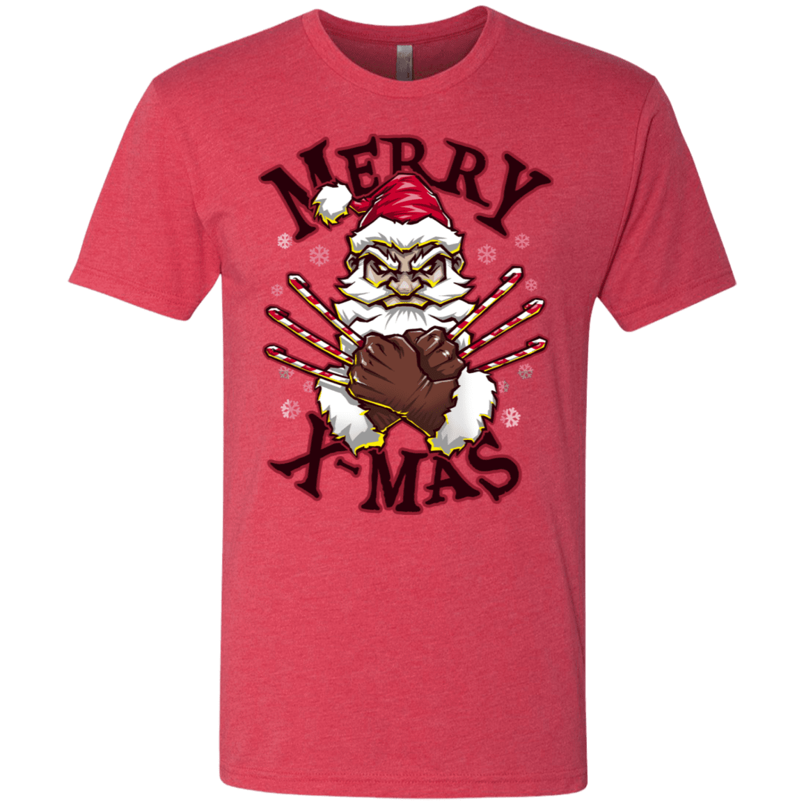 T-Shirts Vintage Red / S Merry X-Mas Men's Triblend T-Shirt