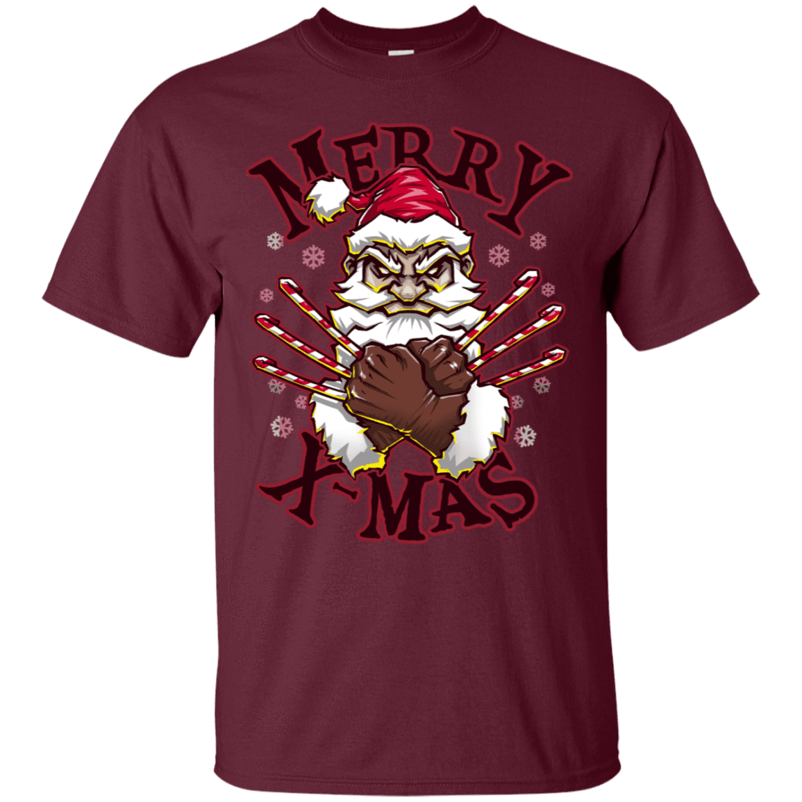 T-Shirts Maroon / S Merry X-Mas T-Shirt