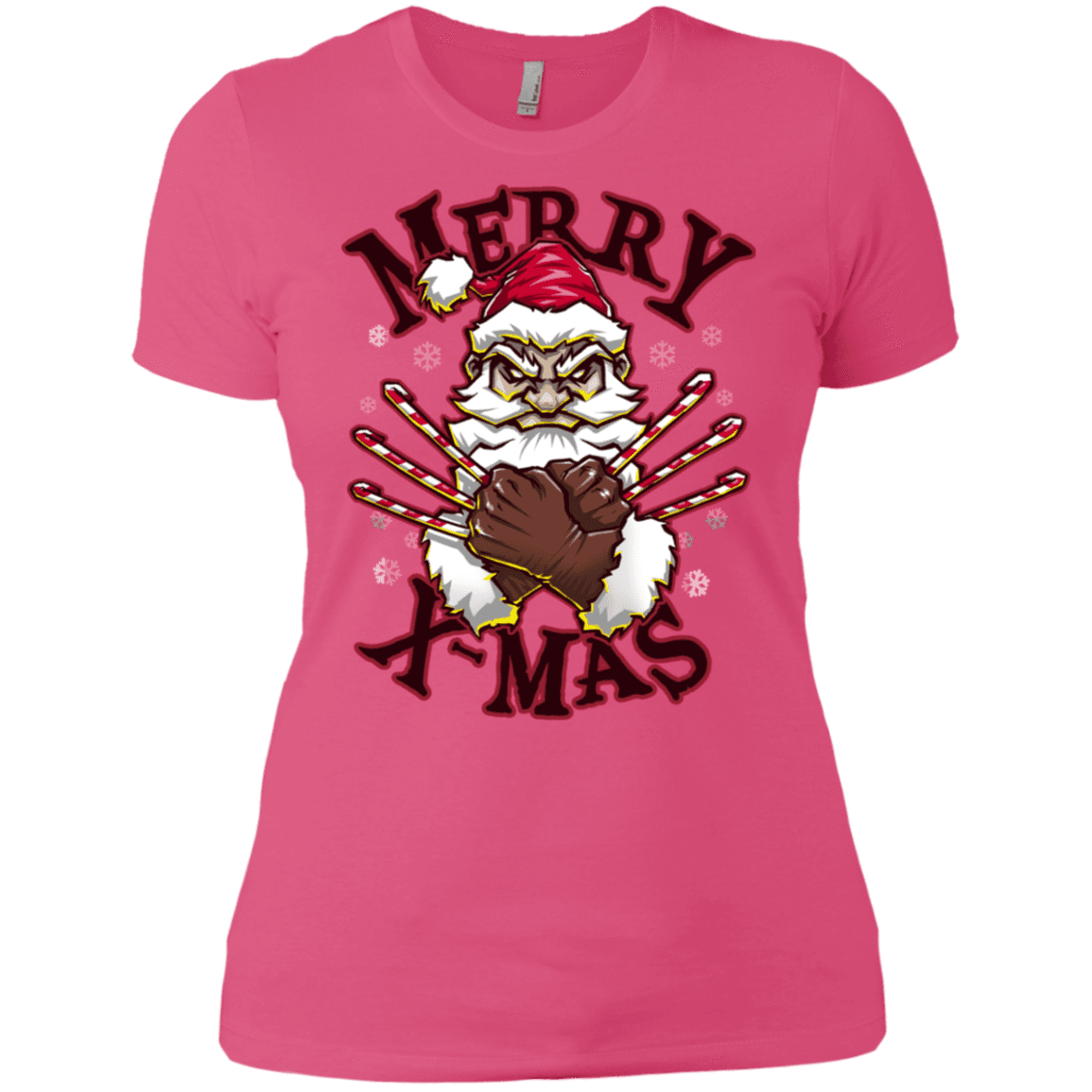 T-Shirts Hot Pink / X-Small Merry X-Mas Women's Premium T-Shirt
