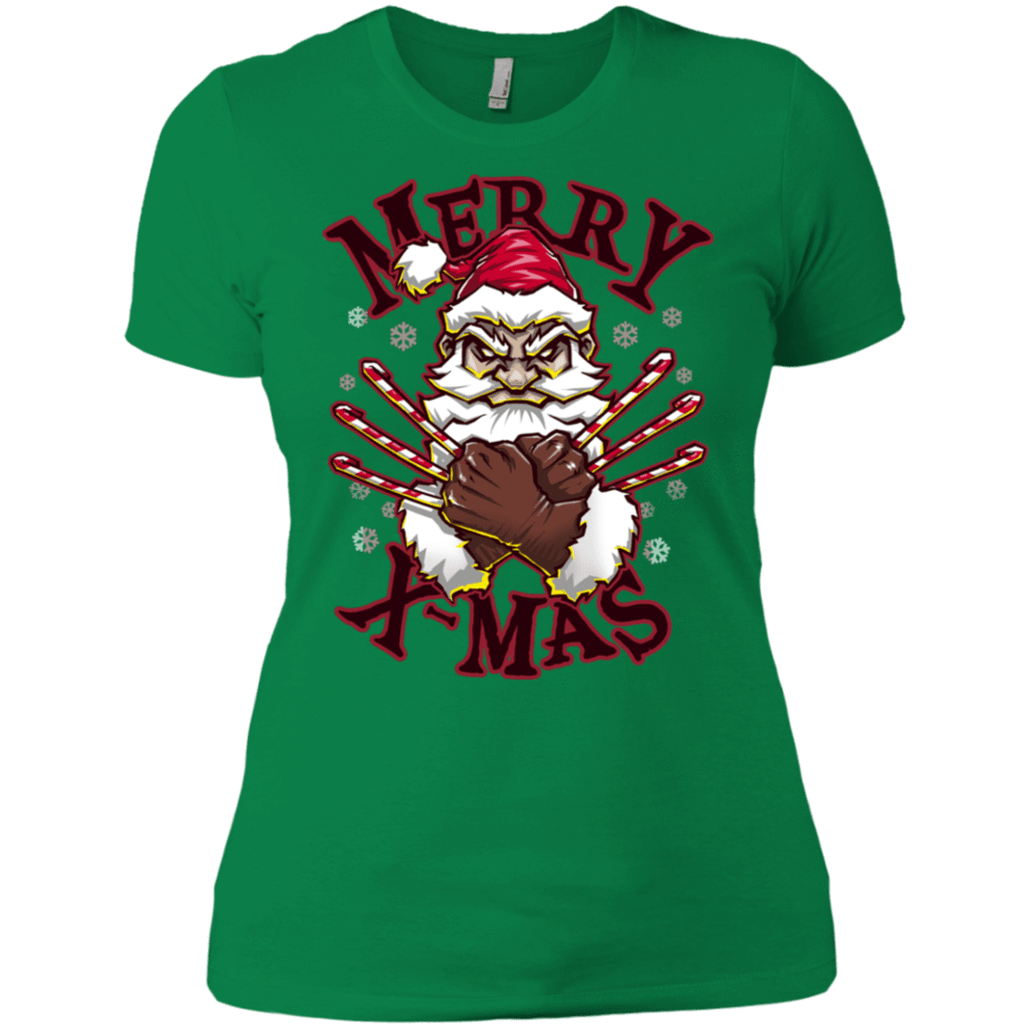 T-Shirts Kelly Green / X-Small Merry X-Mas Women's Premium T-Shirt