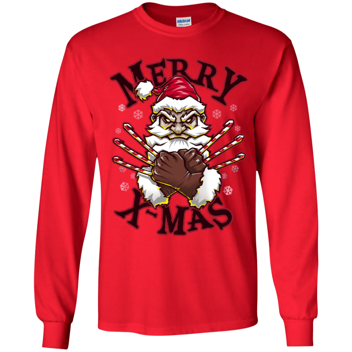 T-Shirts Red / YS Merry X-Mas Youth Long Sleeve T-Shirt