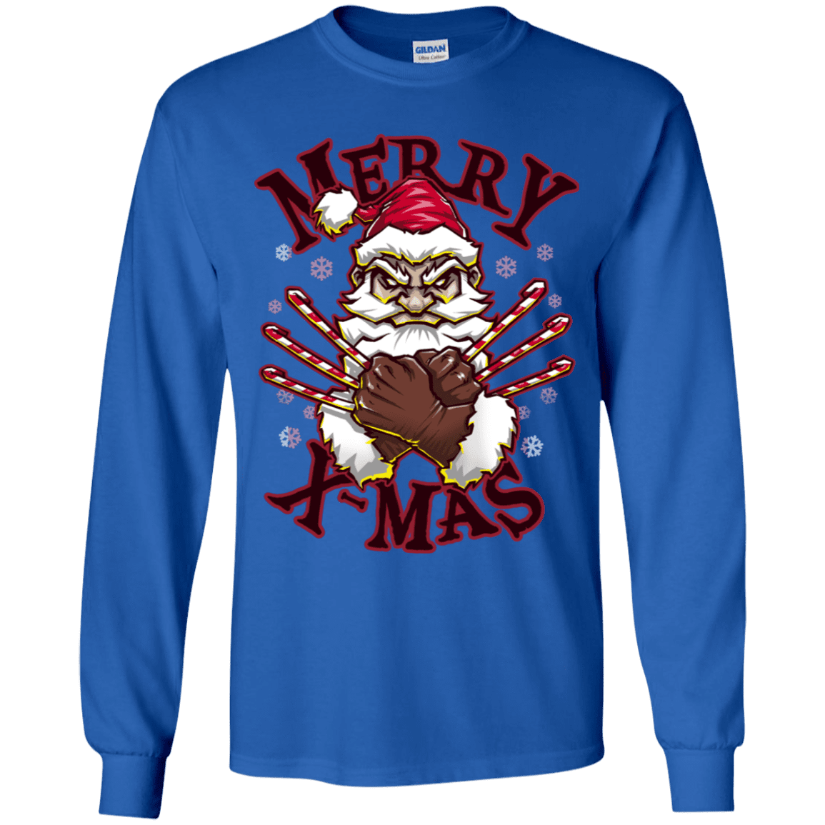 T-Shirts Royal / YS Merry X-Mas Youth Long Sleeve T-Shirt