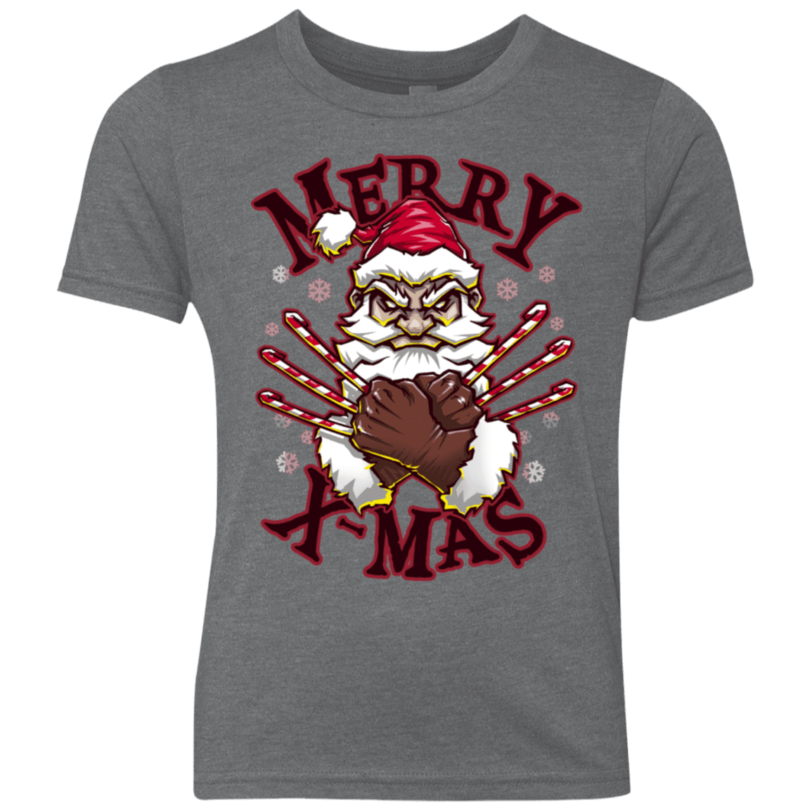 T-Shirts Premium Heather / YXS Merry X-Mas Youth Triblend T-Shirt