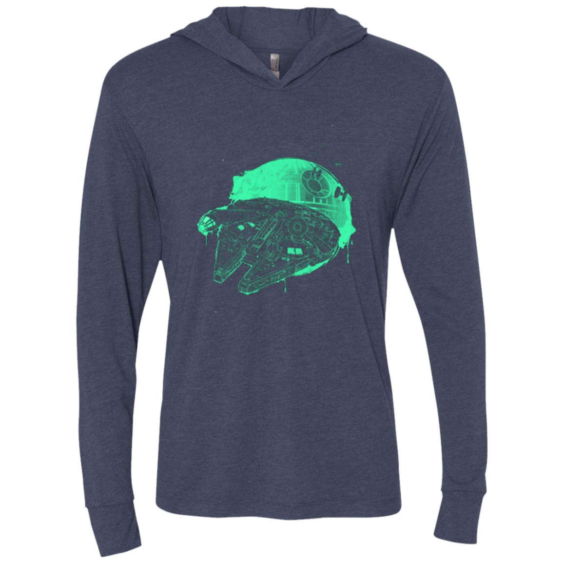 T-Shirts Vintage Navy / X-Small Messy Rescue Triblend Long Sleeve Hoodie Tee