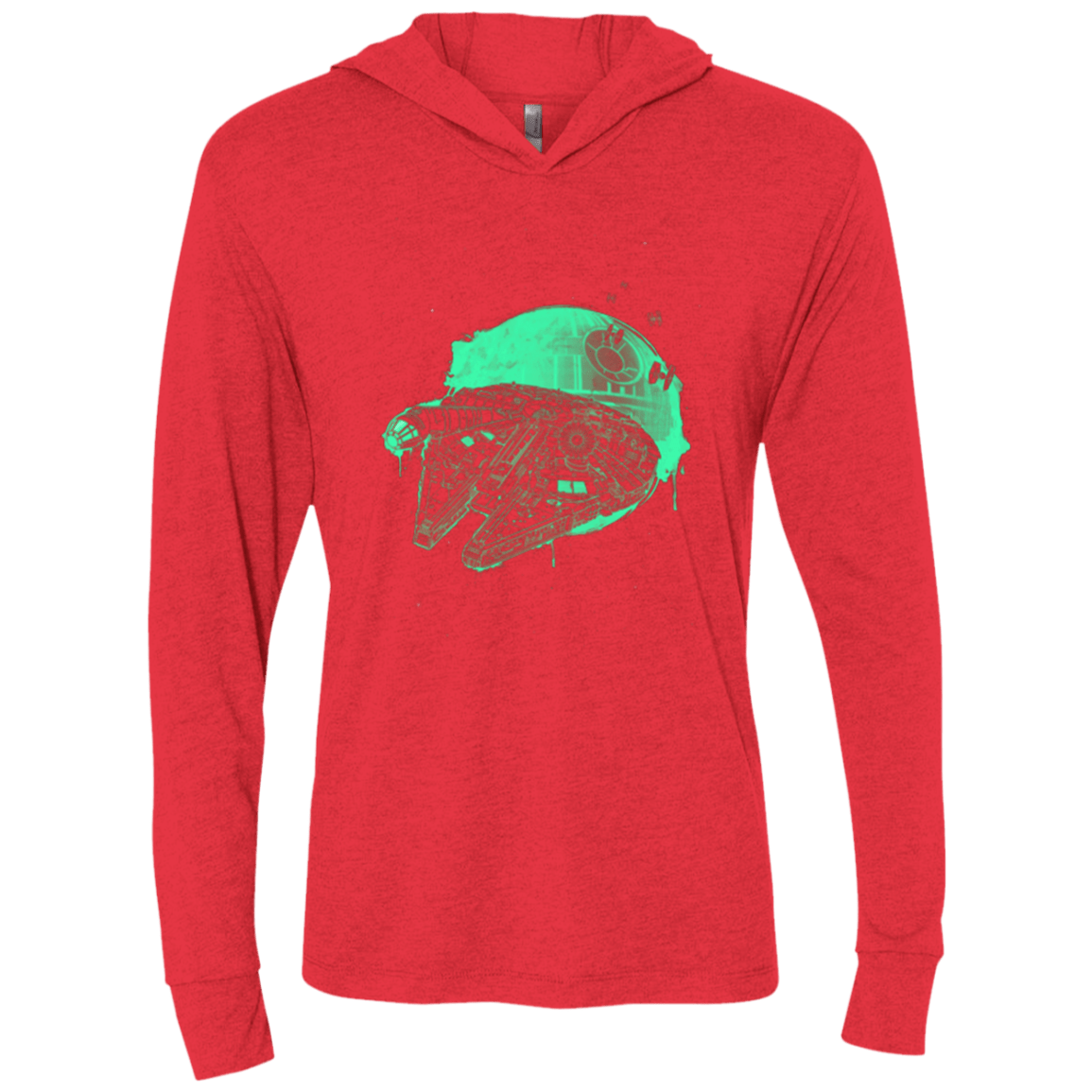 T-Shirts Vintage Red / X-Small Messy Rescue Triblend Long Sleeve Hoodie Tee