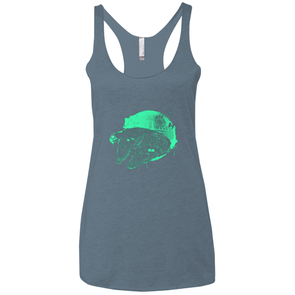 T-Shirts Indigo / X-Small Messy Rescue Women's Triblend Racerback Tank