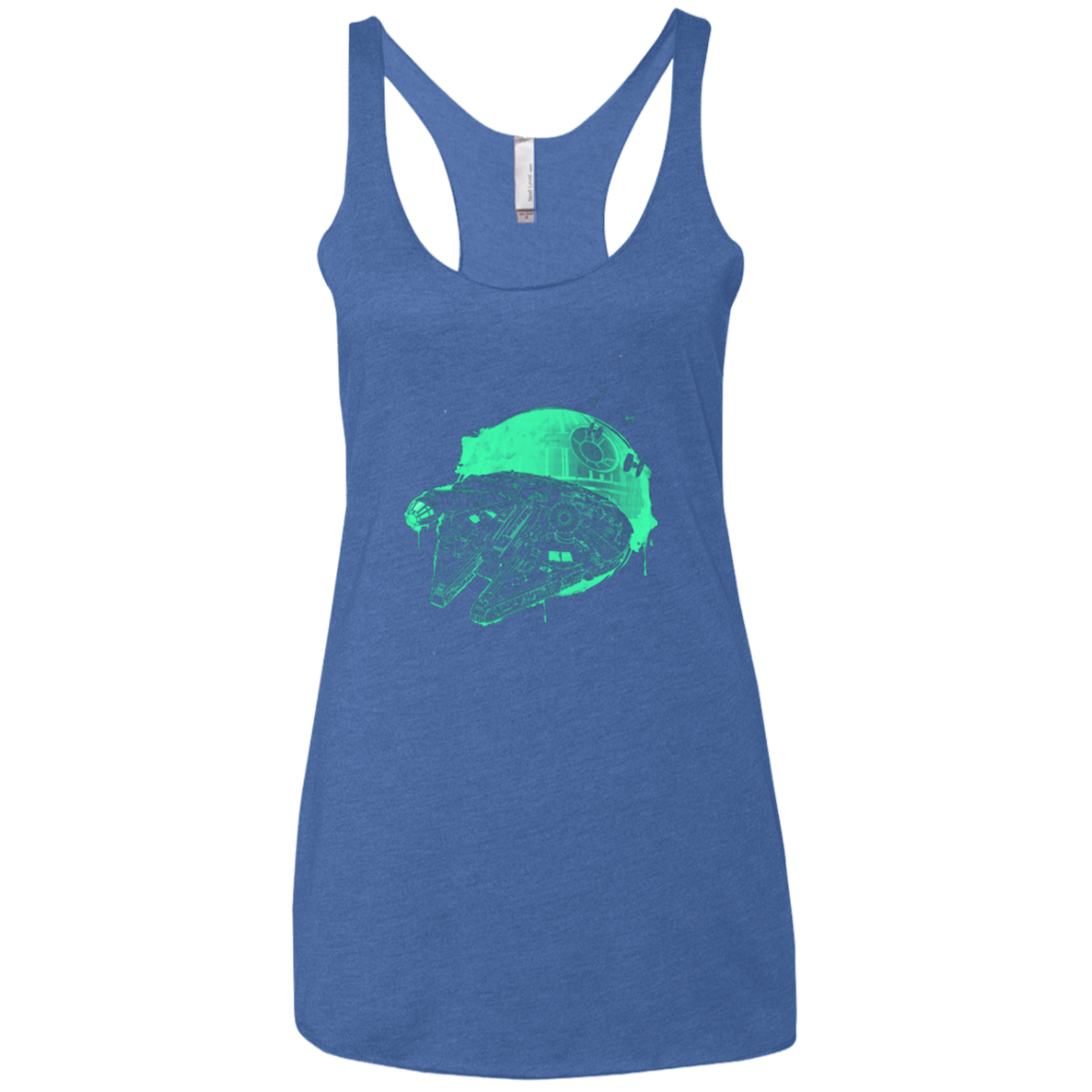 T-Shirts Vintage Royal / X-Small Messy Rescue Women's Triblend Racerback Tank