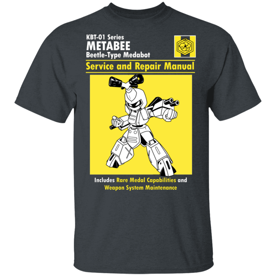T-Shirts Dark Heather / S Metabee Manual T-Shirt