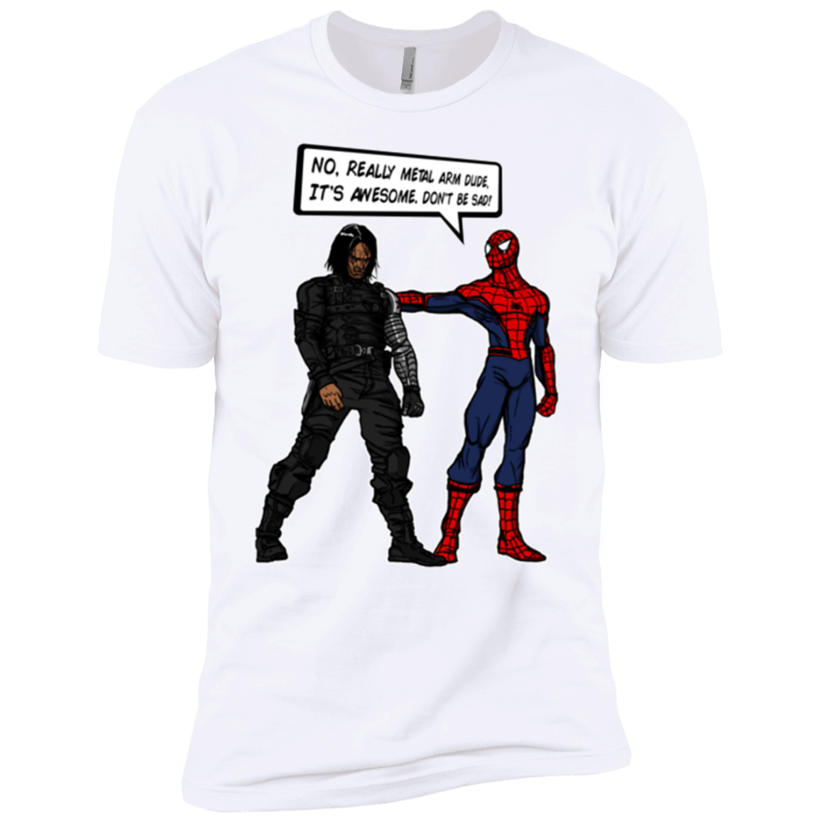 T-Shirts White / YXS Metal Arm Dude Boys Premium T-Shirt