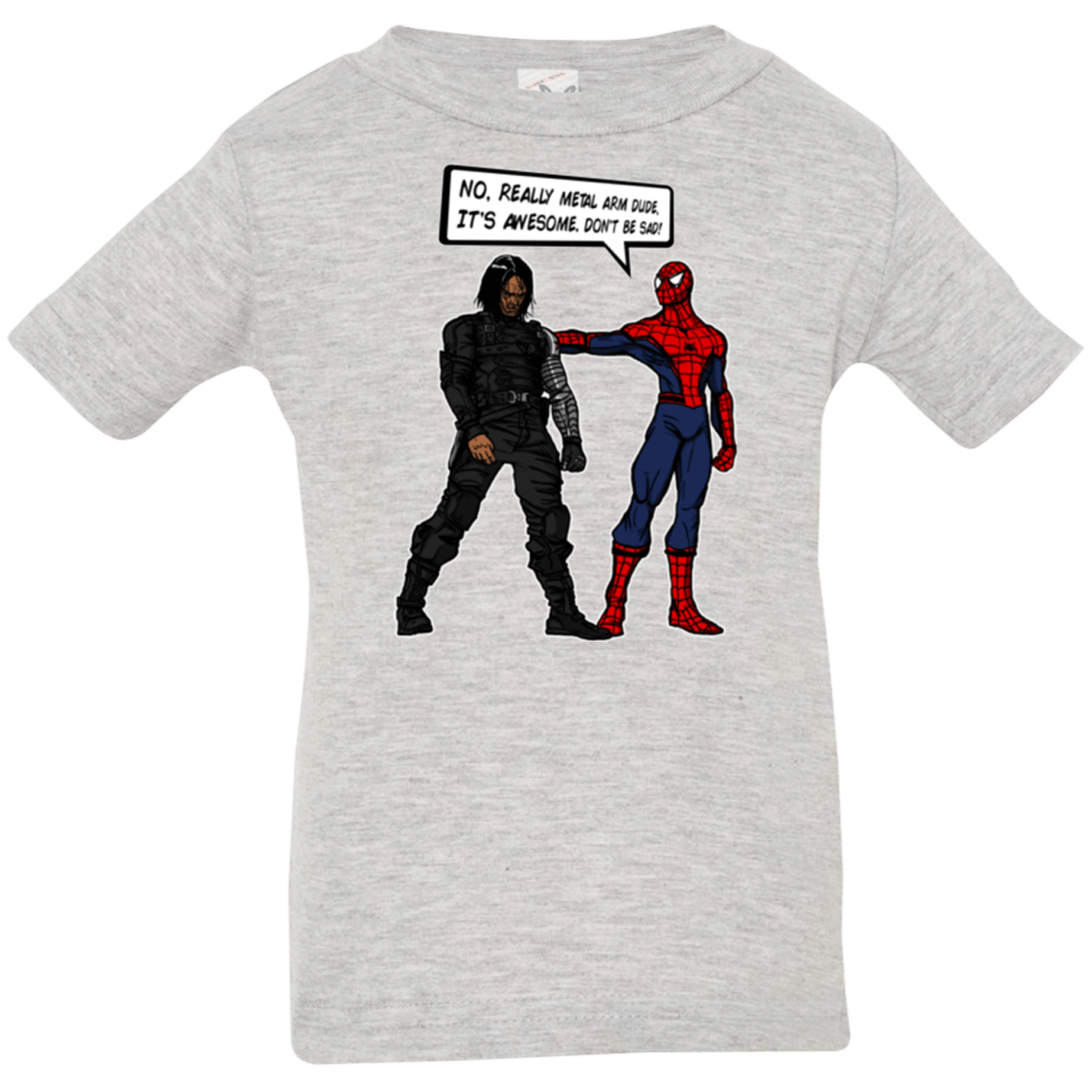 T-Shirts Heather Grey / 6 Months Metal Arm Dude Infant PremiumT-Shirt