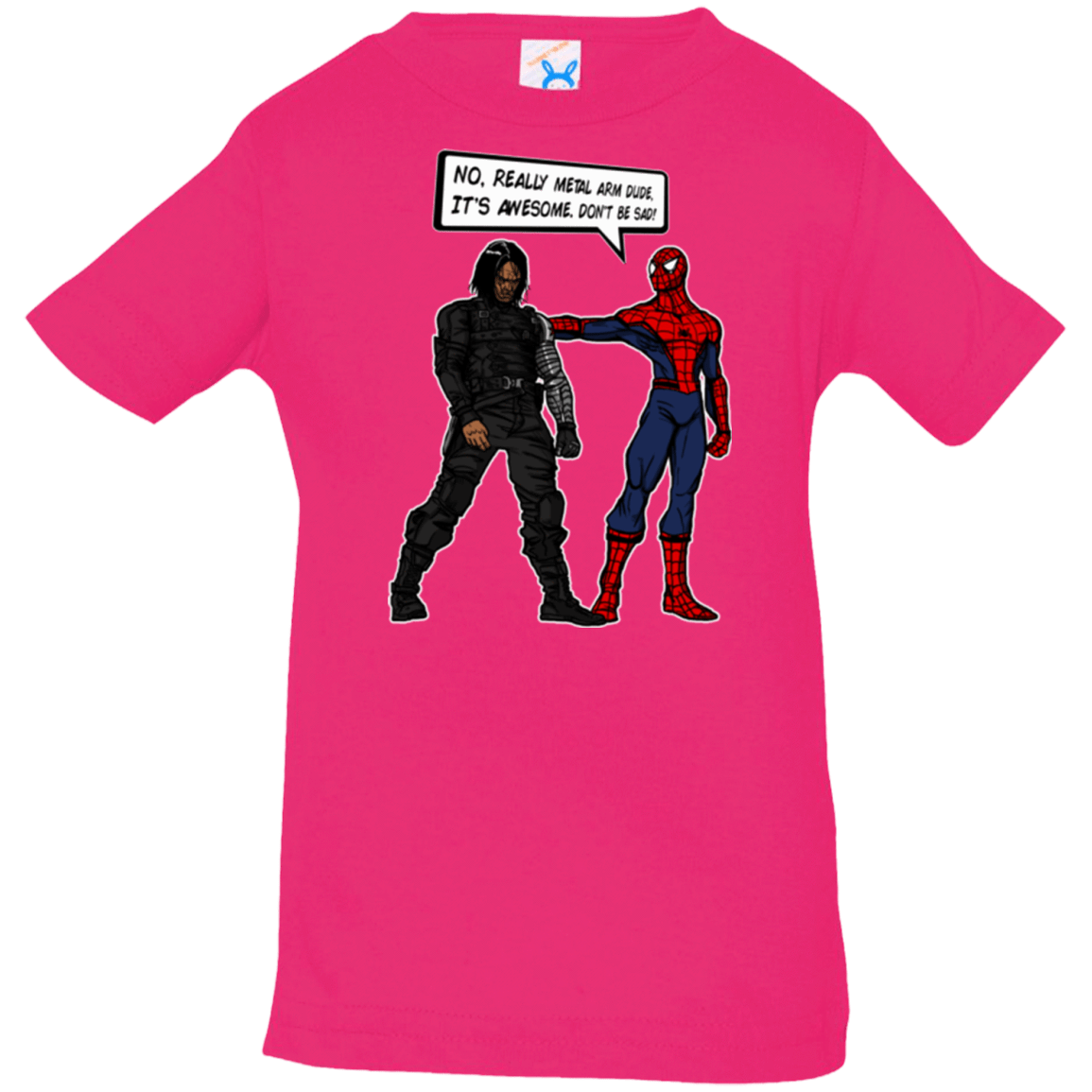 T-Shirts Hot Pink / 6 Months Metal Arm Dude Infant PremiumT-Shirt