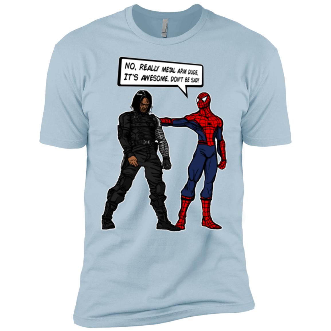 T-Shirts Light Blue / X-Small Metal Arm Dude Men's Premium T-Shirt