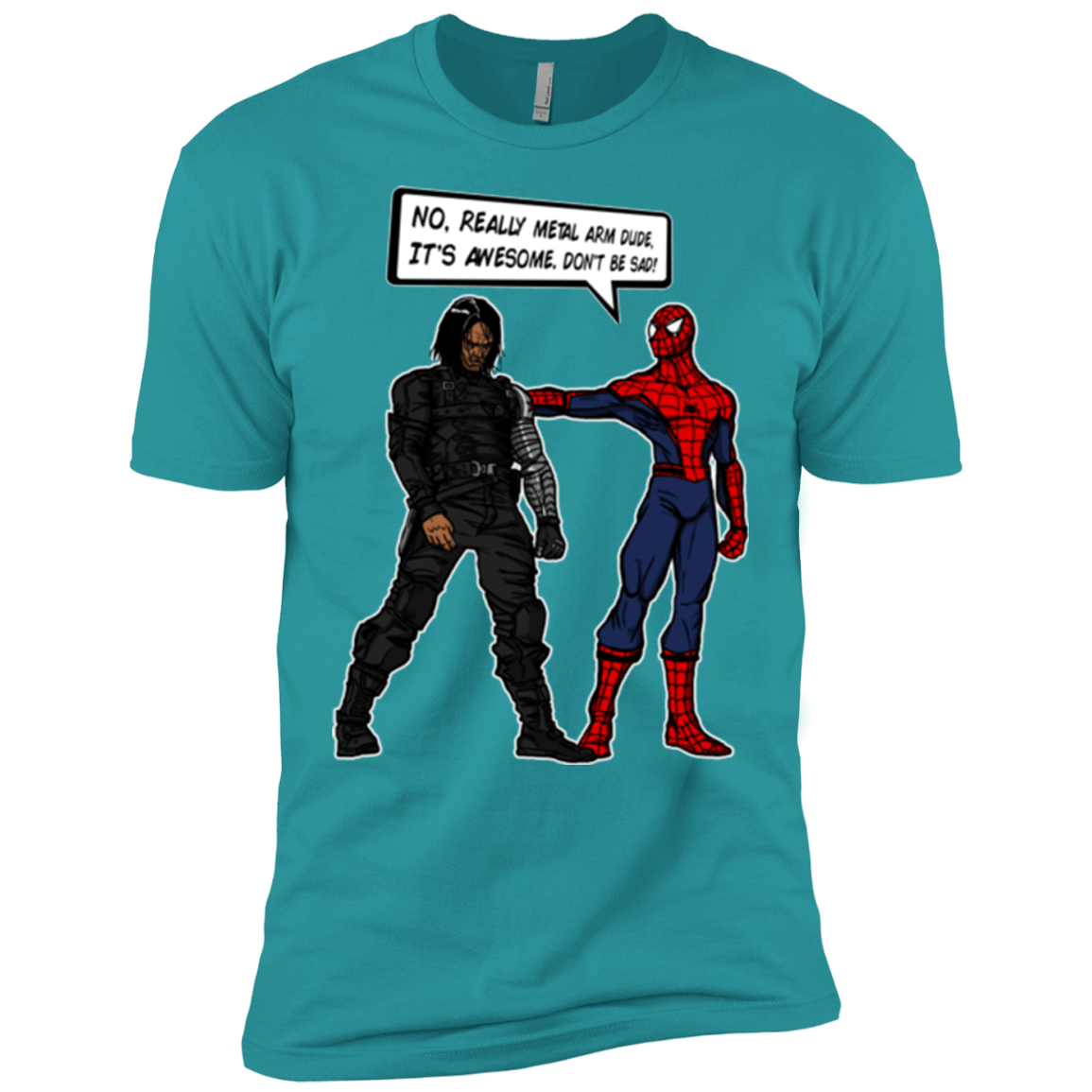 T-Shirts Tahiti Blue / X-Small Metal Arm Dude Men's Premium T-Shirt