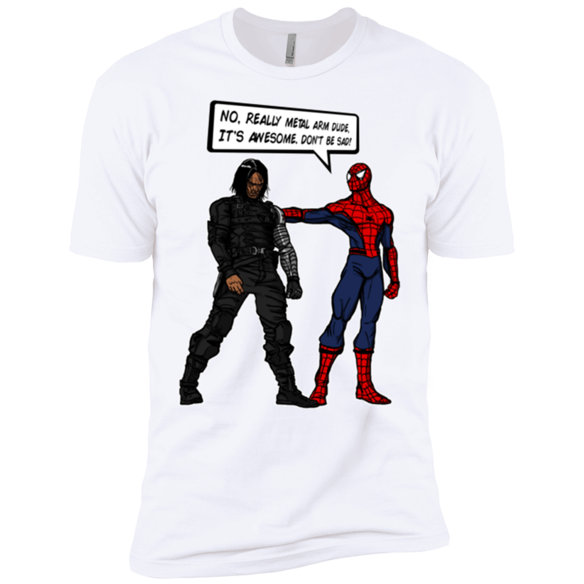 T-Shirts White / X-Small Metal Arm Dude Men's Premium T-Shirt