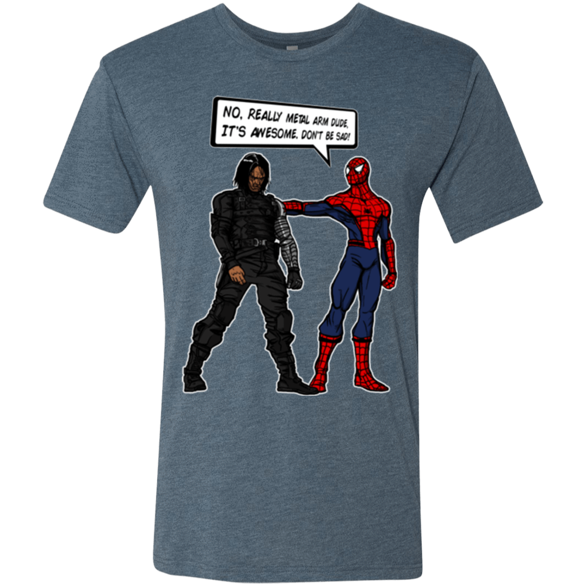 T-Shirts Indigo / Small Metal Arm Dude Men's Triblend T-Shirt