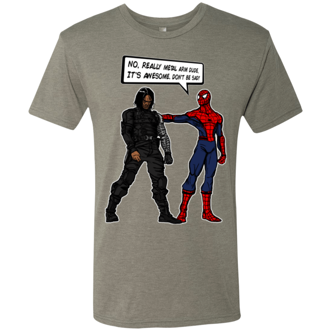 T-Shirts Venetian Grey / Small Metal Arm Dude Men's Triblend T-Shirt