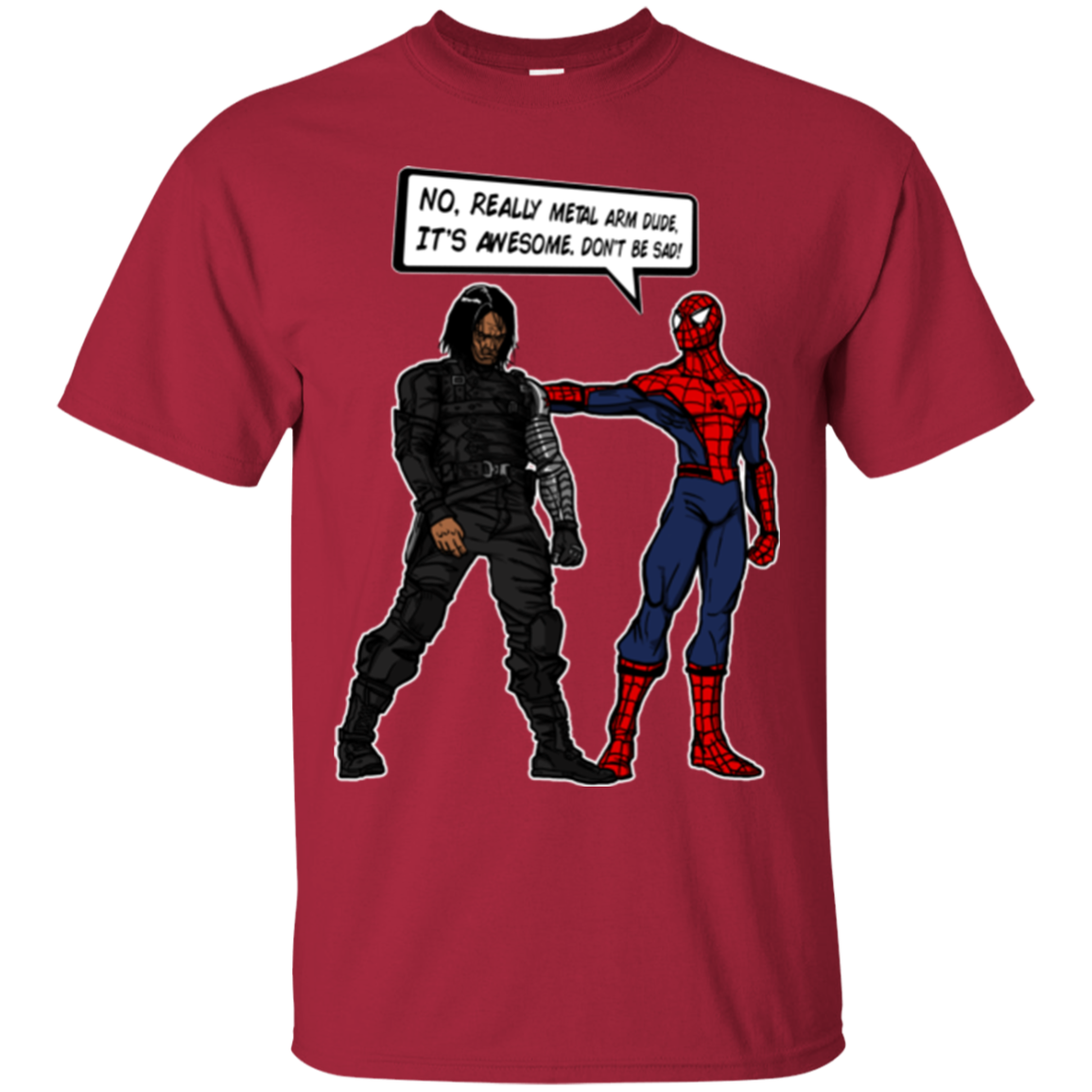 T-Shirts Cardinal / Small Metal Arm Dude T-Shirt