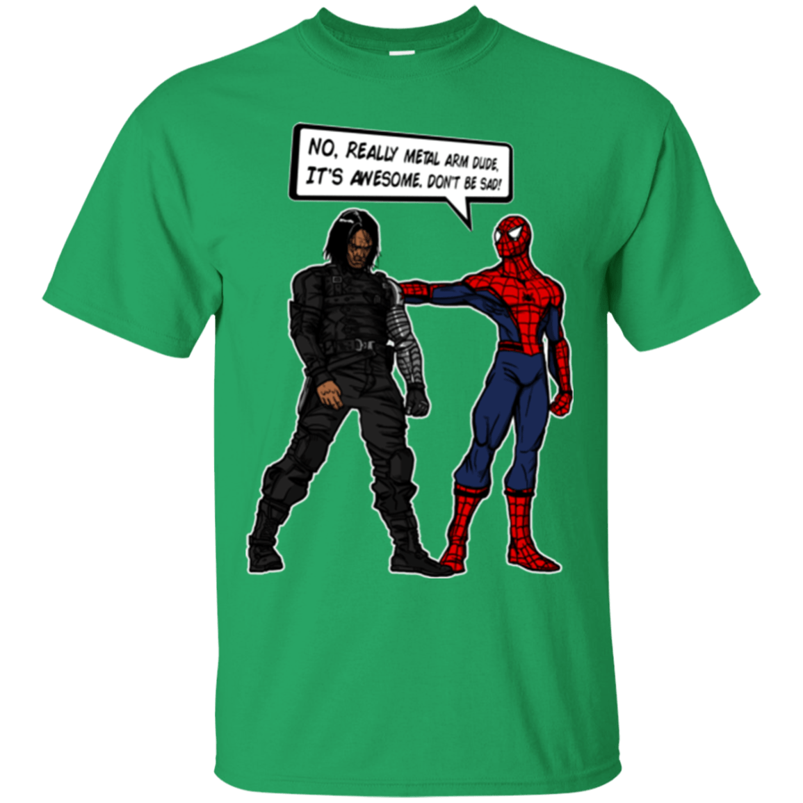 T-Shirts Irish Green / Small Metal Arm Dude T-Shirt