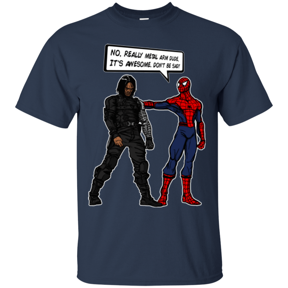 T-Shirts Navy / Small Metal Arm Dude T-Shirt
