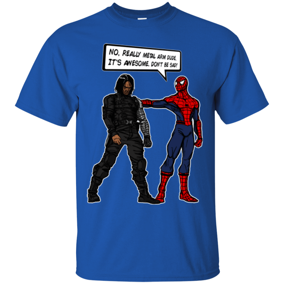 T-Shirts Royal / Small Metal Arm Dude T-Shirt