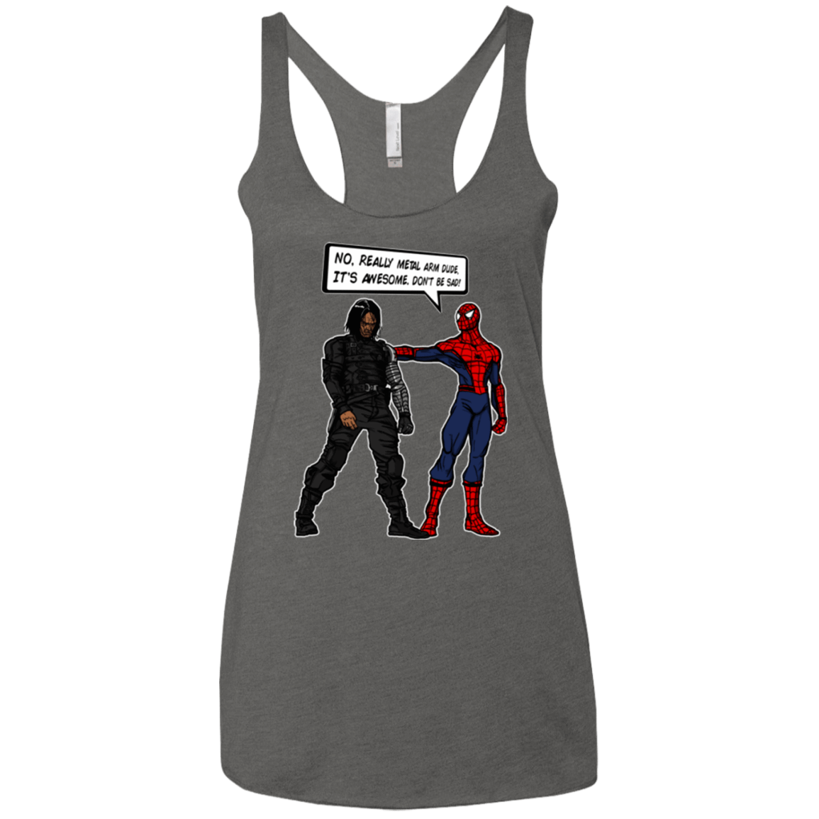 T-Shirts Premium Heather / X-Small Metal Arm Dude Women's Triblend Racerback Tank