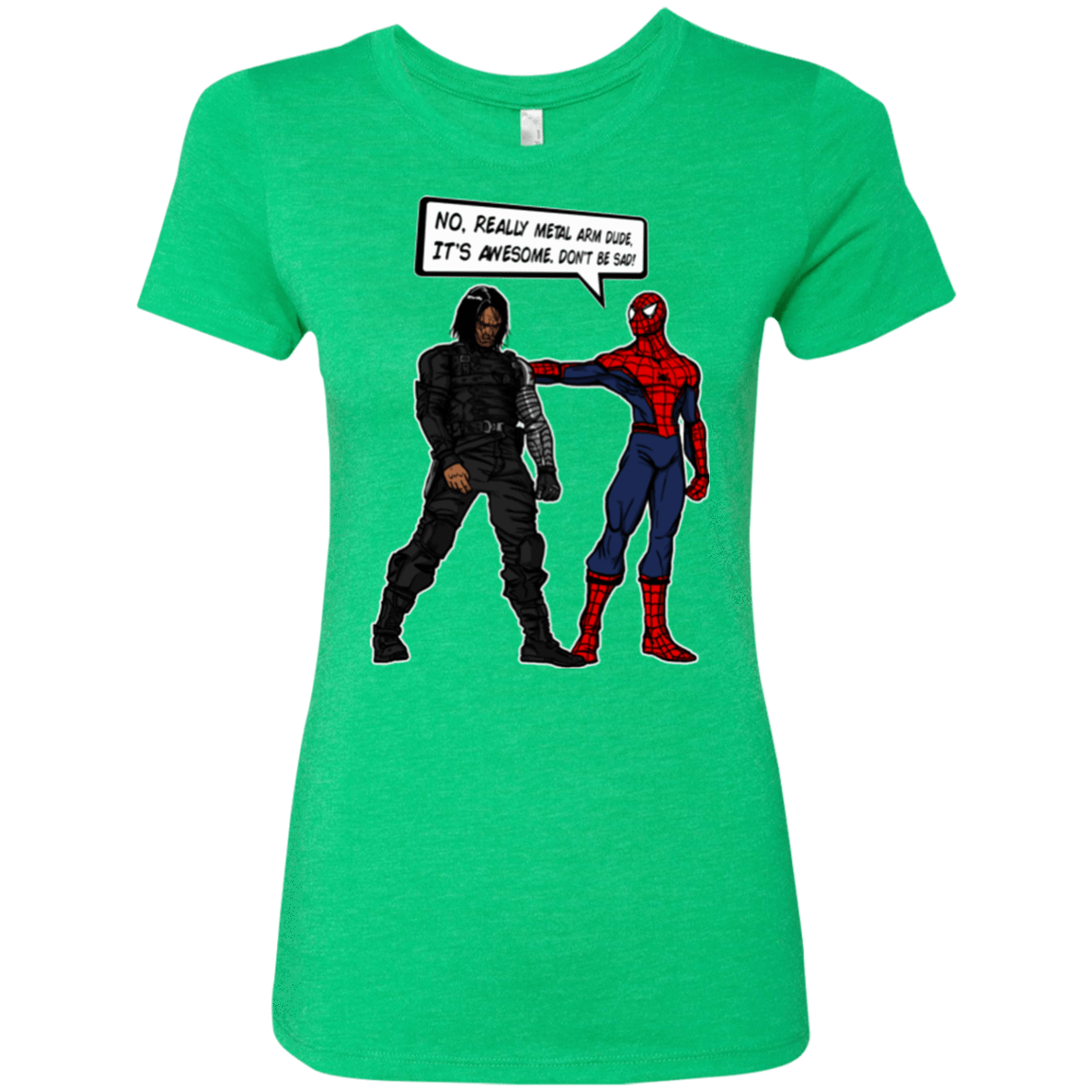 T-Shirts Envy / Small Metal Arm Dude Women's Triblend T-Shirt