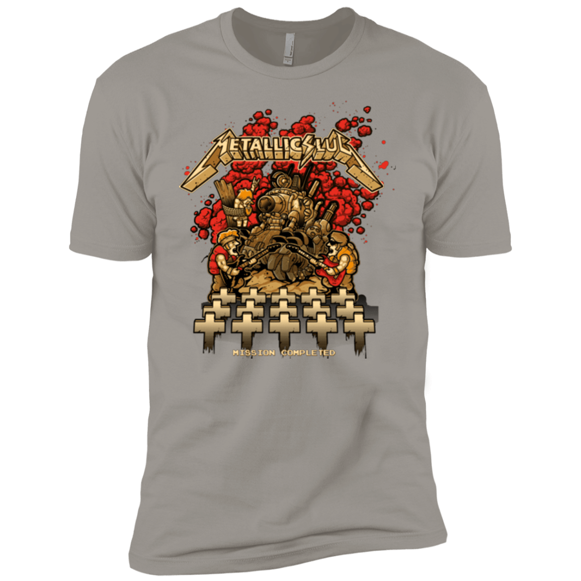 T-Shirts Light Grey / YXS METALLIC SLUG Boys Premium T-Shirt