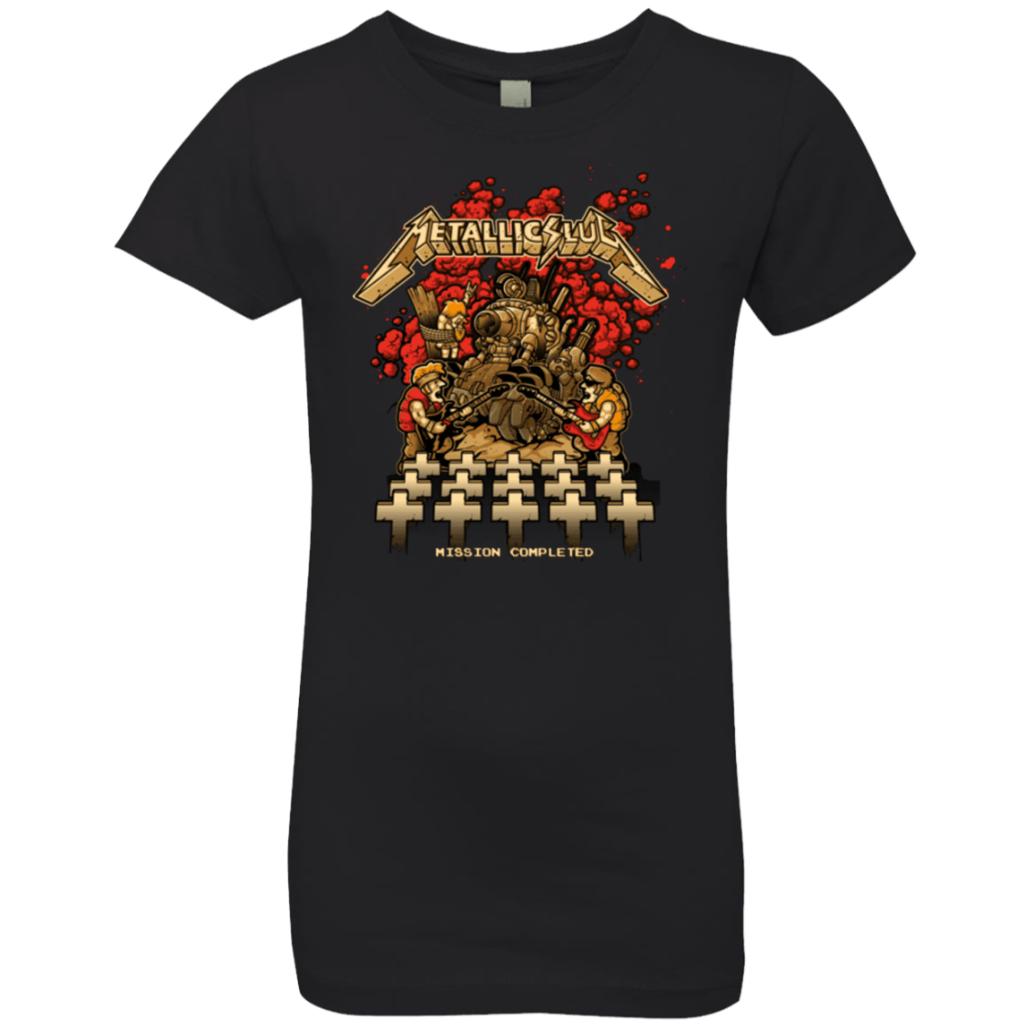 T-Shirts Black / YXS METALLIC SLUG Girls Premium T-Shirt