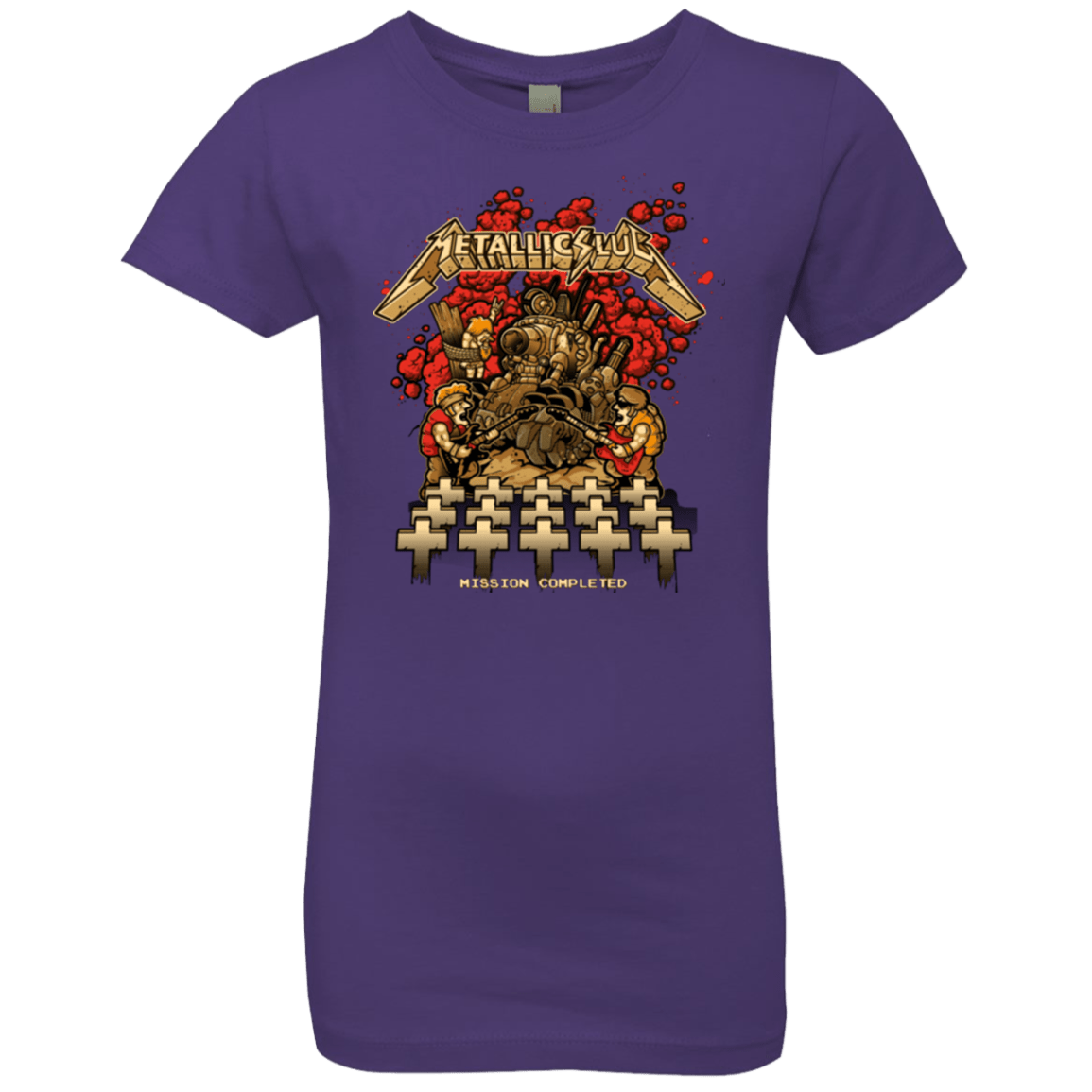 T-Shirts Purple Rush / YXS METALLIC SLUG Girls Premium T-Shirt