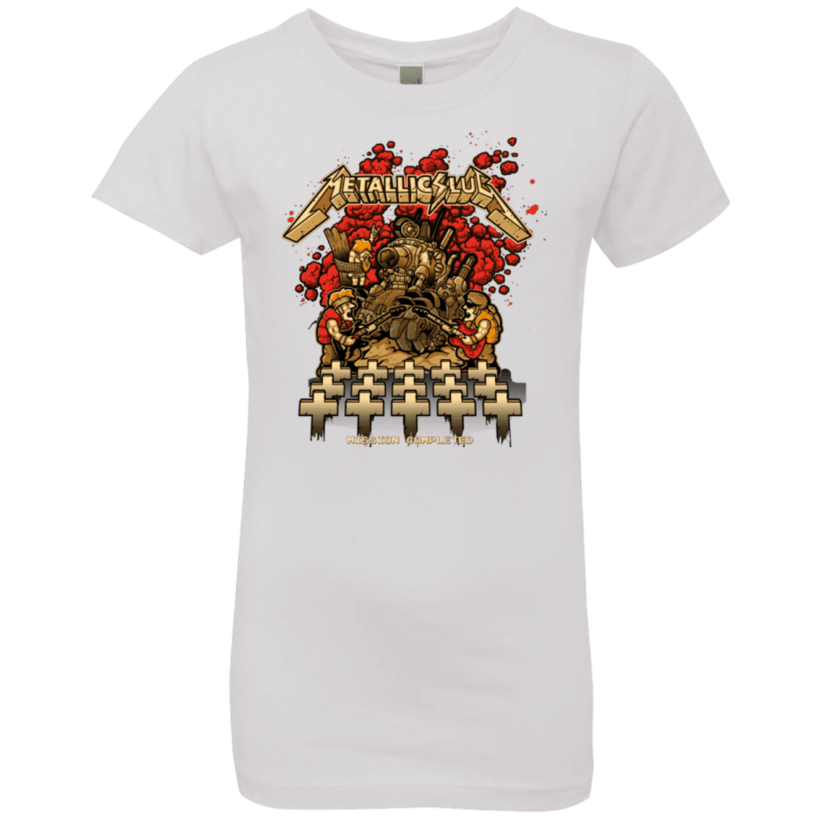 T-Shirts White / YXS METALLIC SLUG Girls Premium T-Shirt