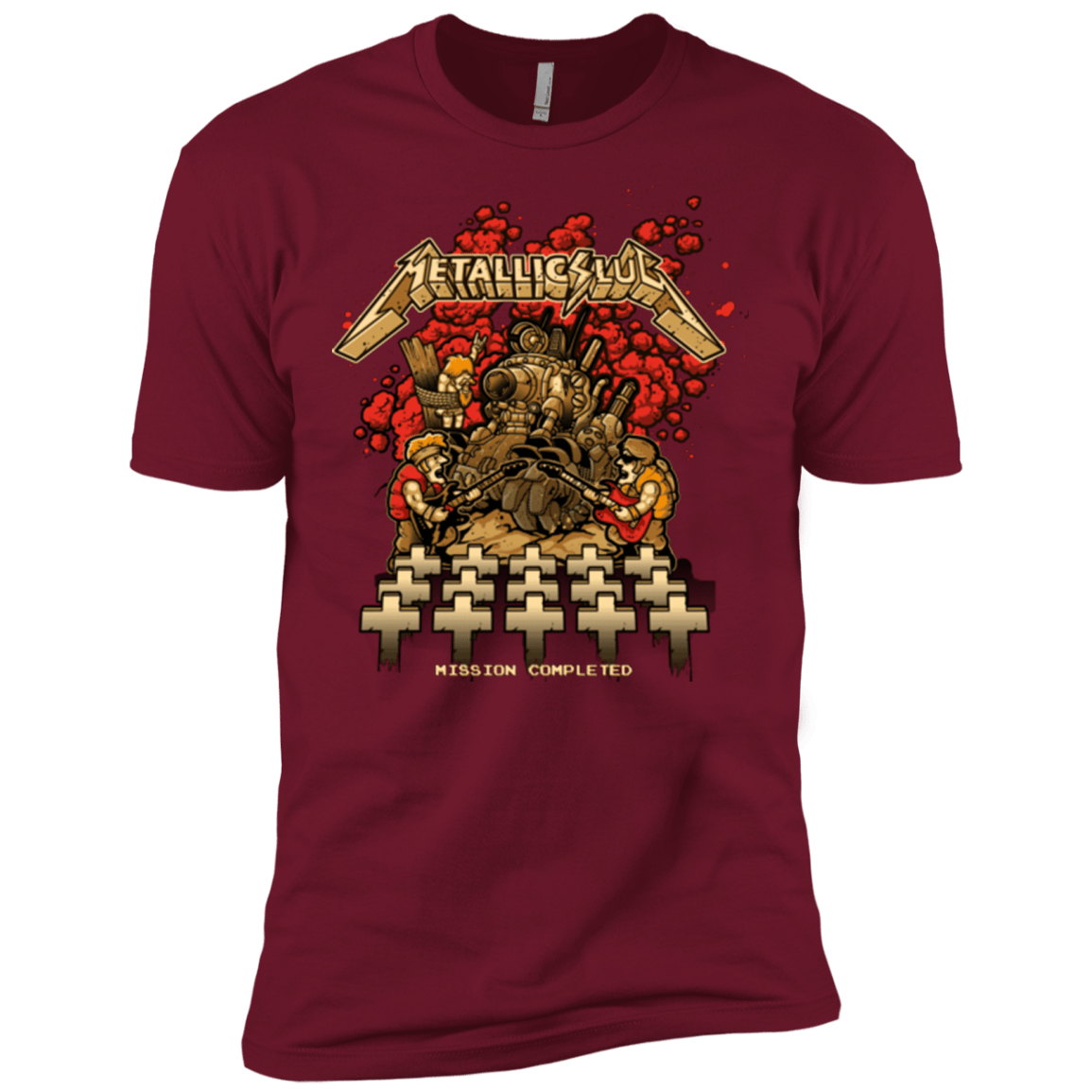 T-Shirts Cardinal / X-Small METALLIC SLUG Men's Premium T-Shirt