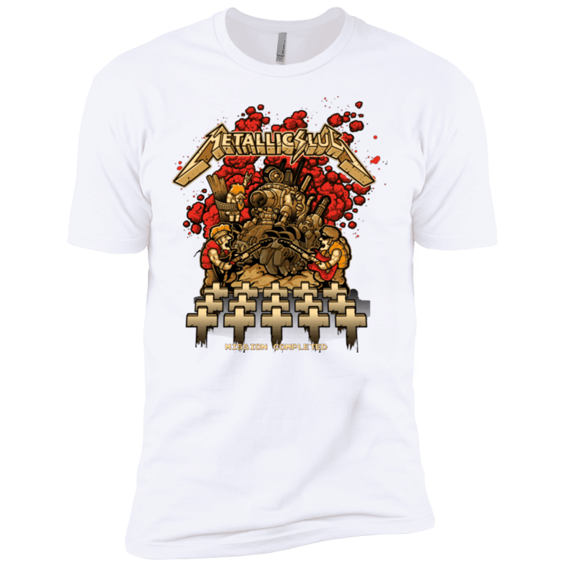 T-Shirts White / X-Small METALLIC SLUG Men's Premium T-Shirt