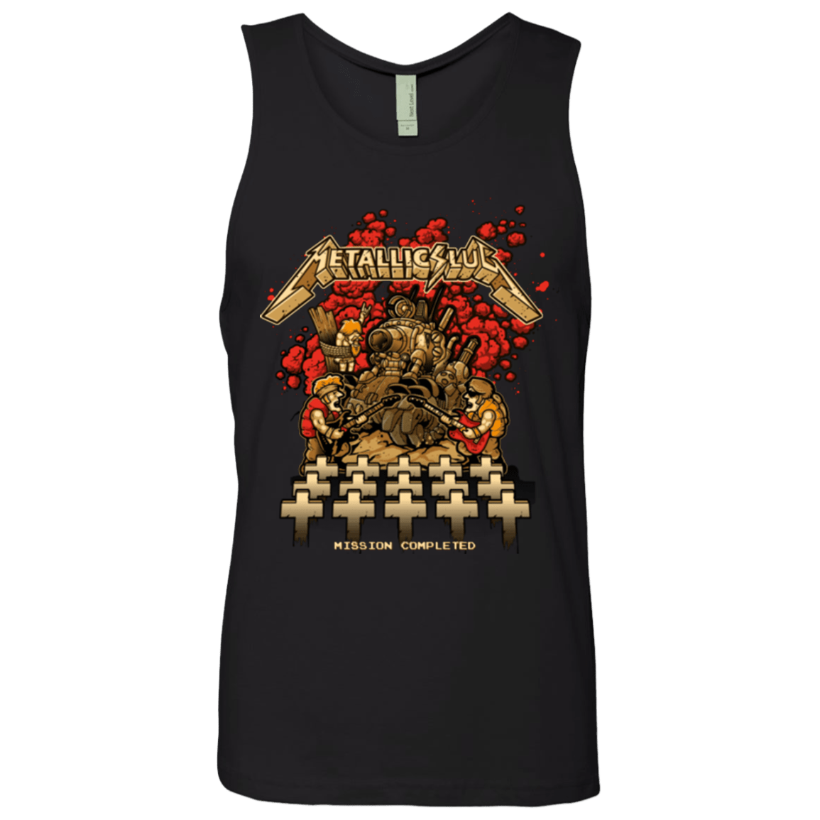 T-Shirts Black / Small METALLIC SLUG Men's Premium Tank Top