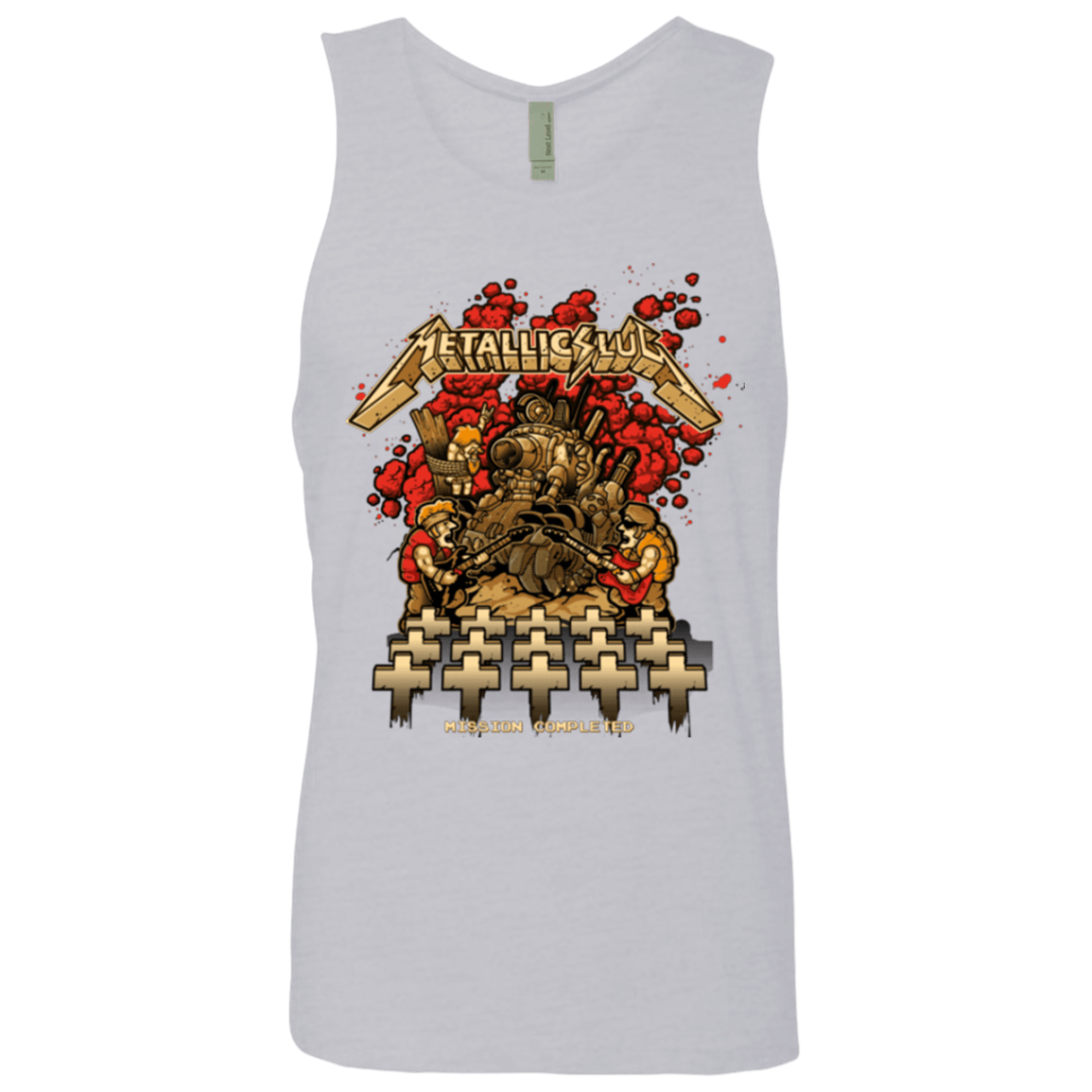 T-Shirts Heather Grey / Small METALLIC SLUG Men's Premium Tank Top