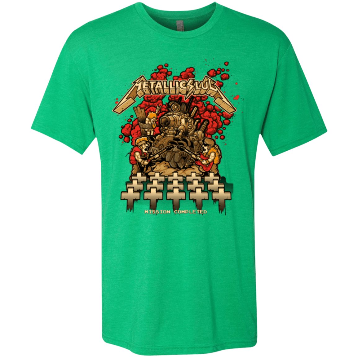 T-Shirts Envy / Small METALLIC SLUG Men's Triblend T-Shirt