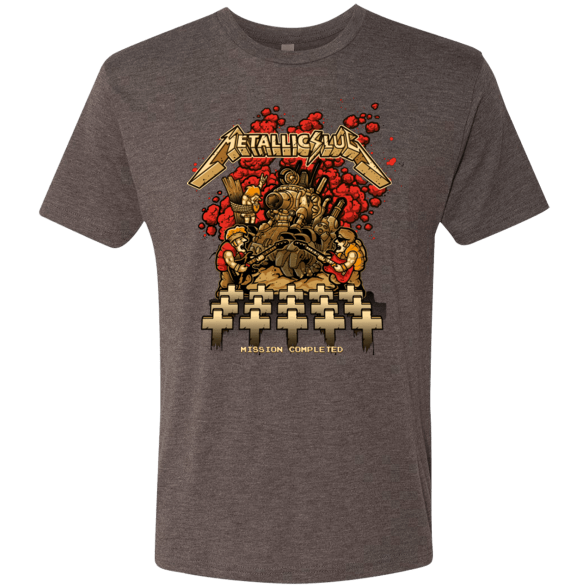 T-Shirts Macchiato / Small METALLIC SLUG Men's Triblend T-Shirt