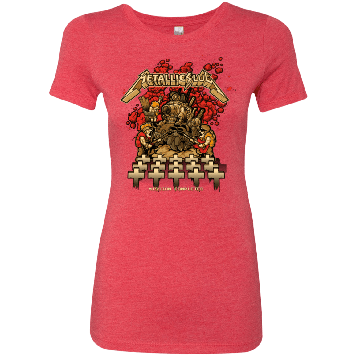 T-Shirts Vintage Red / Small METALLIC SLUG Women's Triblend T-Shirt