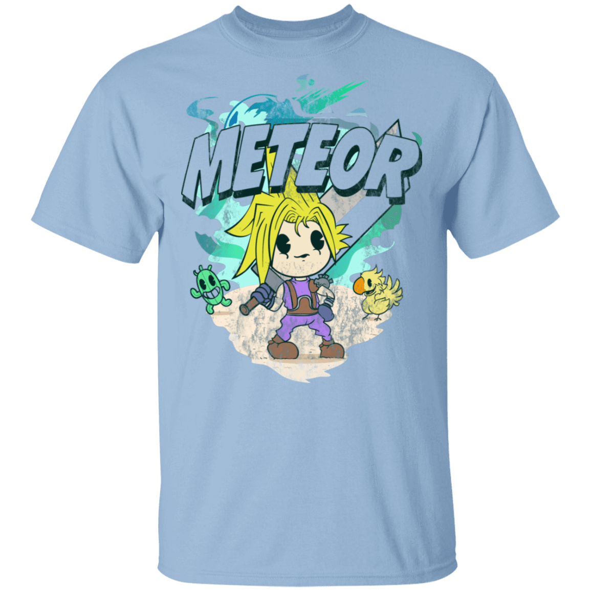 T-Shirts Light Blue / S Meteor Cartoon T-Shirt