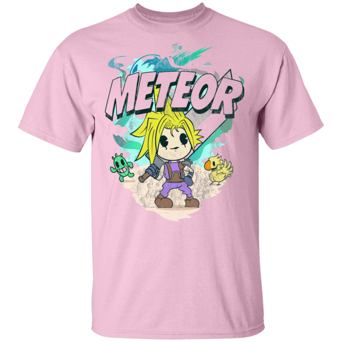 T-Shirts Light Pink / S Meteor Cartoon T-Shirt