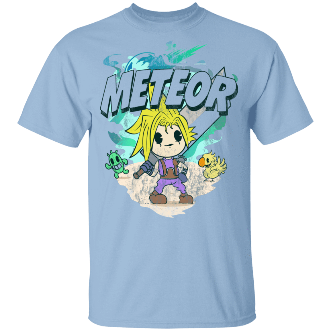 T-Shirts Light Blue / YXS Meteor Cartoon Youth T-Shirt