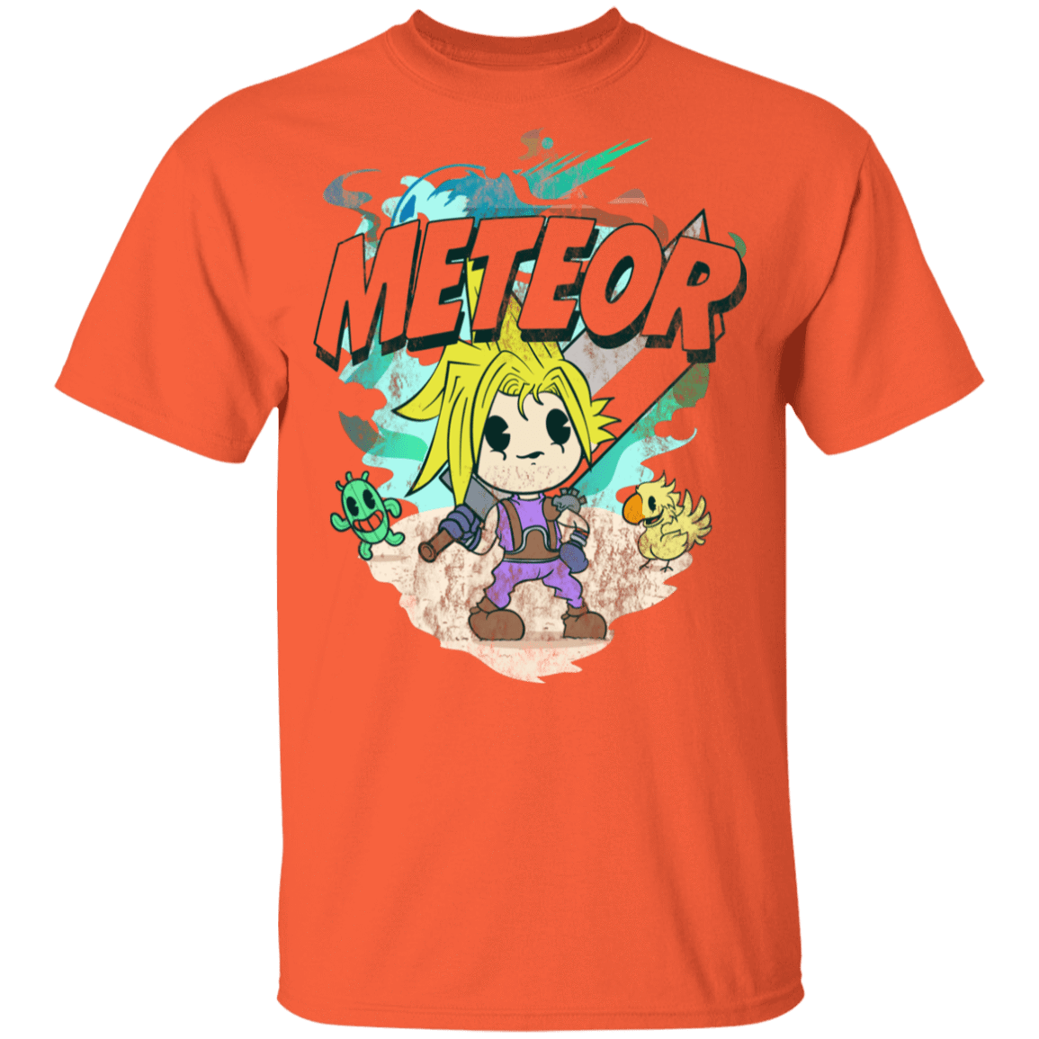 T-Shirts Orange / YXS Meteor Cartoon Youth T-Shirt