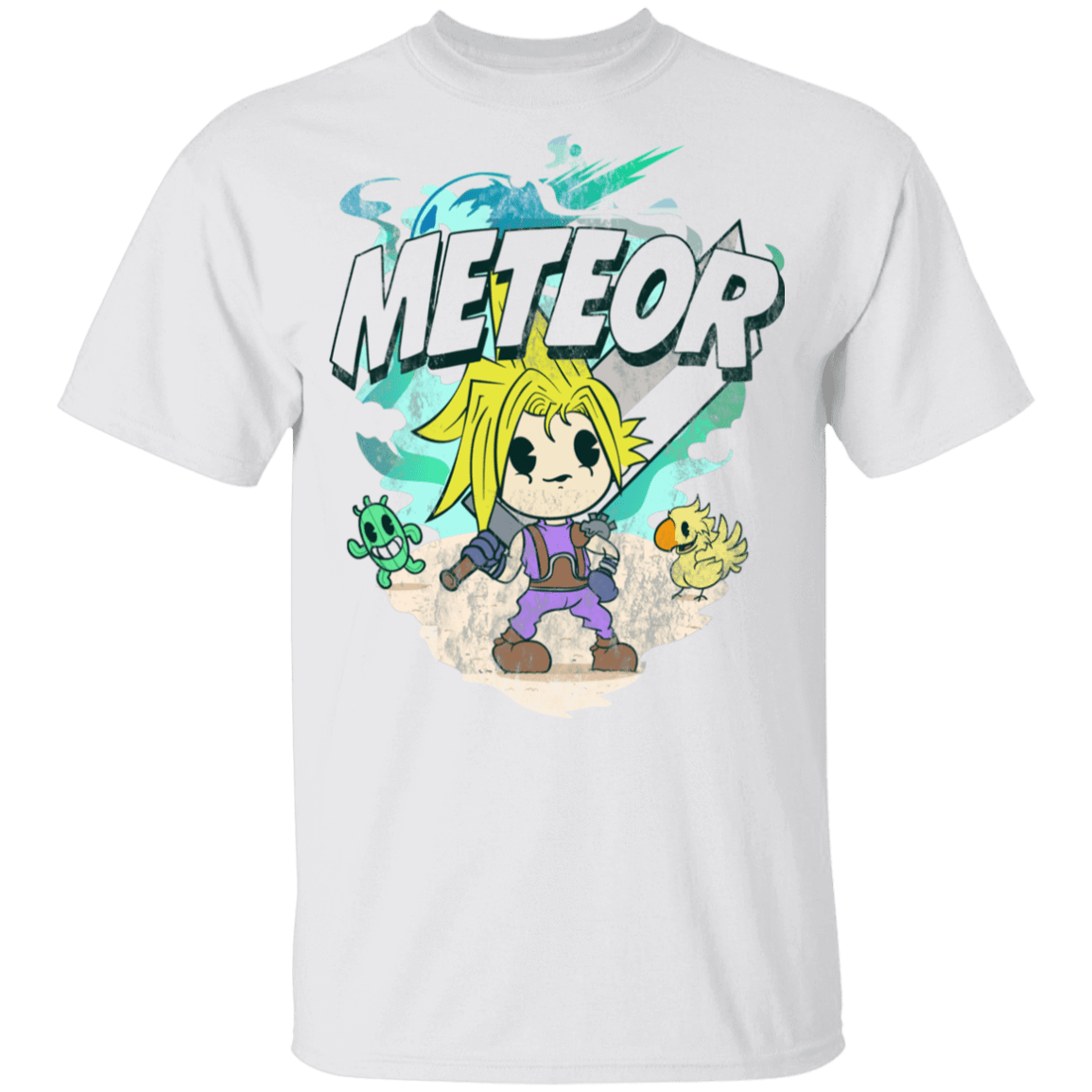 T-Shirts White / YXS Meteor Cartoon Youth T-Shirt