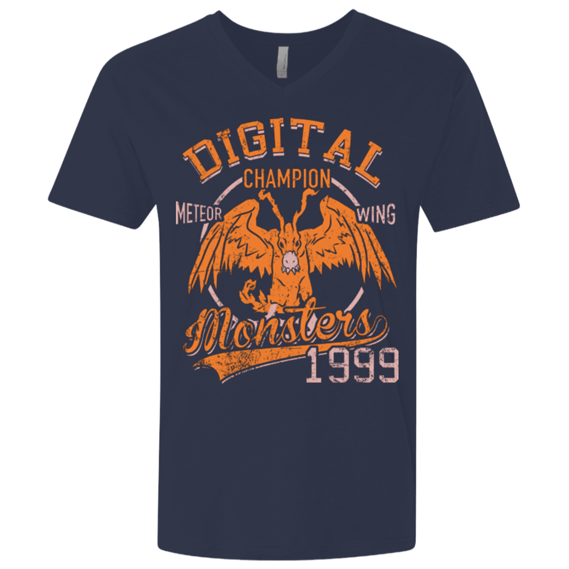 T-Shirts Midnight Navy / X-Small Meteor Wing Men's Premium V-Neck