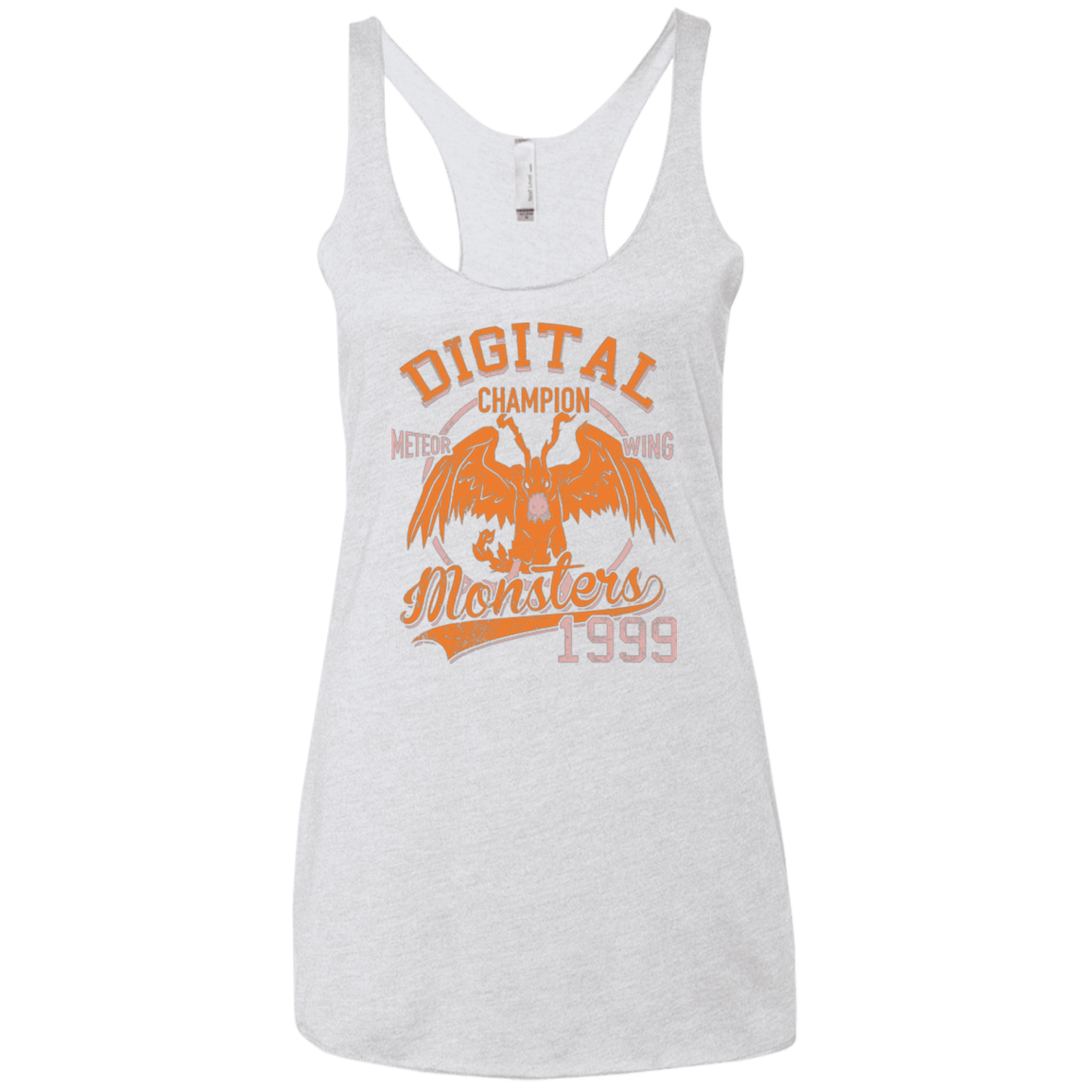 T-Shirts Heather White / X-Small Meteor Wing Women's Triblend Racerback Tank