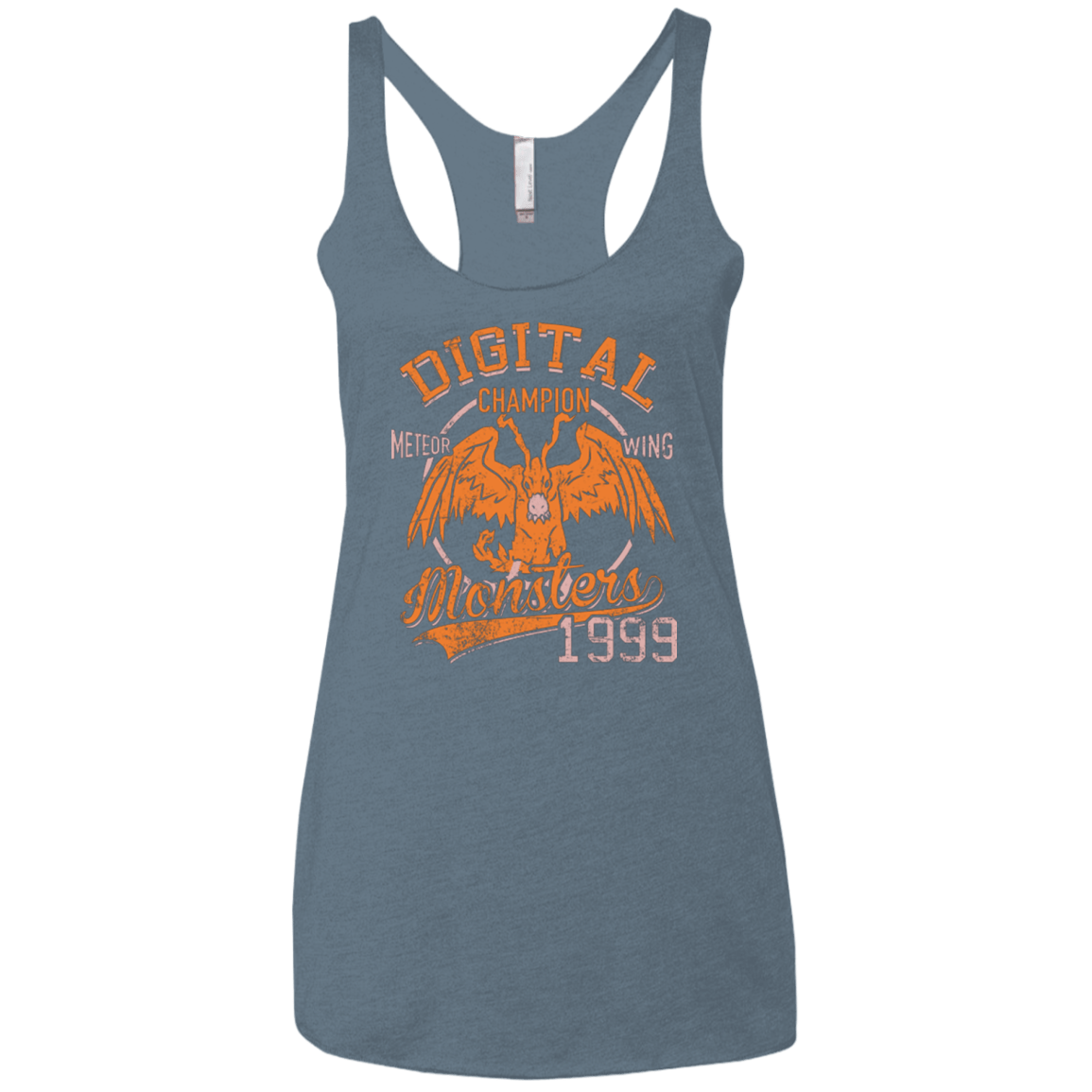 T-Shirts Indigo / X-Small Meteor Wing Women's Triblend Racerback Tank