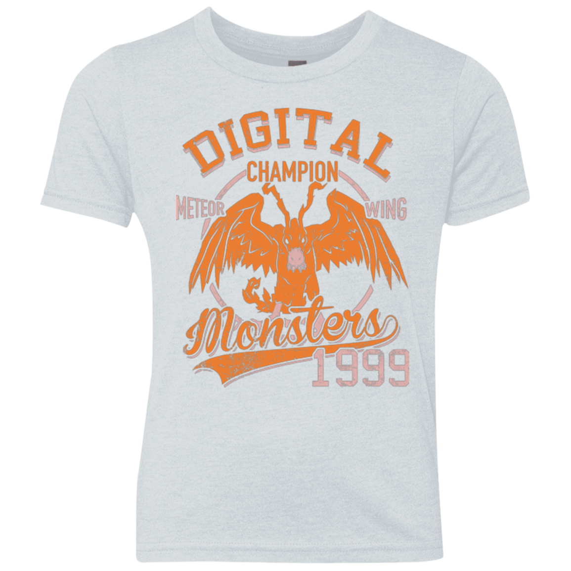 T-Shirts Heather White / YXS Meteor Wing Youth Triblend T-Shirt