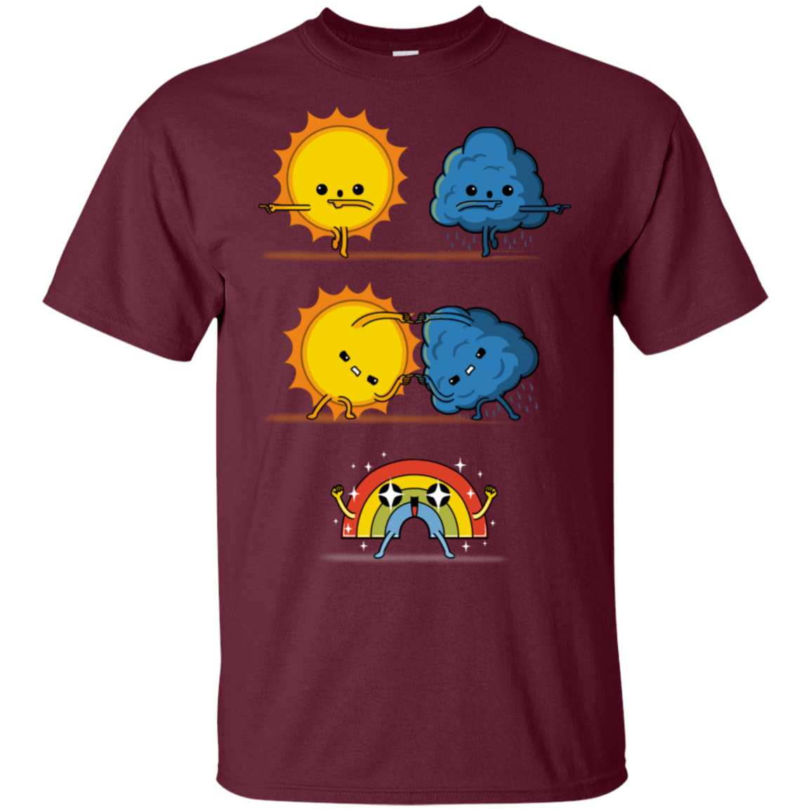 T-Shirts Maroon / S Meteorological Fusion T-Shirt