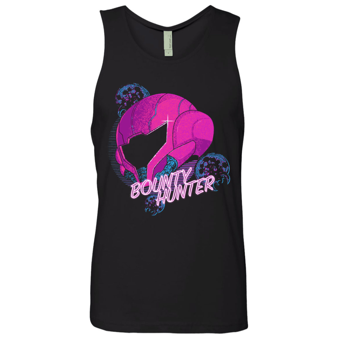 T-Shirts Black / Small Metroid Helmet 80's Men's Premium Tank Top
