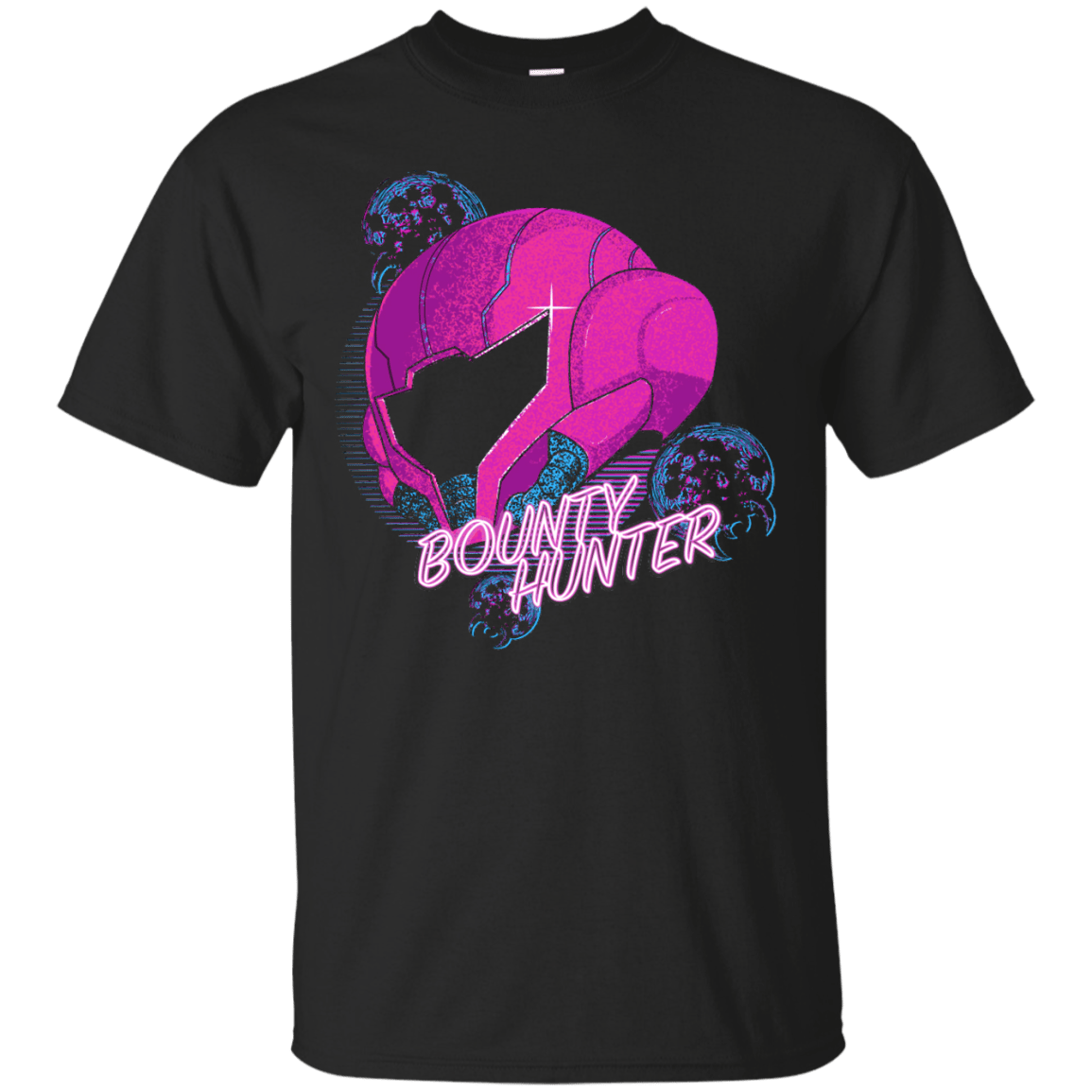 T-Shirts Black / Small Metroid Helmet 80's T-Shirt